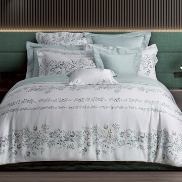 新品_東妮寢飾(雙人/加大/特大)100%天絲™萊賽爾印花被套床包組／青青小徑