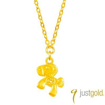 【Just Gold 鎮金店】駿寶聚財 黃金項鍊 (網路限定)