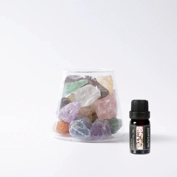 【Montagne】七彩晶｜富士山晶礦杯透明款（不贈杯蓋）｜快樂鼠尾草10ml_廠商直送