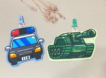 車車系列 | 造型手帕巾 | 警車 | 戰車
