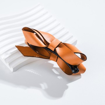 咖色緞面蝴蝶(J054L0W03DU) - JUJURY