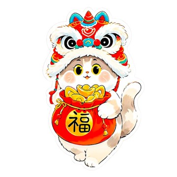 【贈品】福氣喵貓抓板