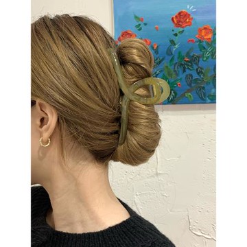 適合發量多韓國發抓加大號亞克力抓夾黑色鯊魚夾小眾橄欖綠盤發夾