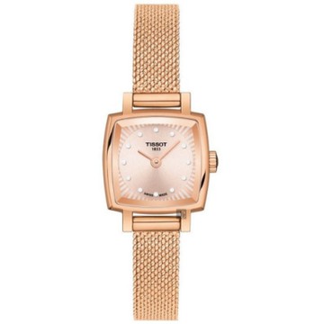 TISSOT 天梭 官方授權 LOVELY SQUARE 動人心弦米蘭帶女錶 新年開運 送禮推薦-20mm T0581093345600