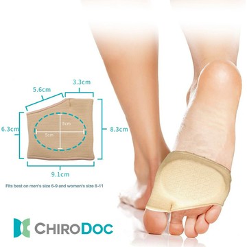 【原廠正品】ChiroDoc矽膠前掌墊 - 腳掌墊 前掌套 半碼墊 鞋墊 高跟鞋前掌垫 高跟鞋墊