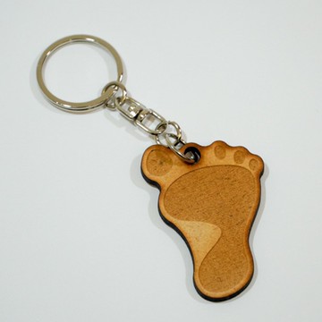 看見 齊柏林基金會 木質吊飾 花蓮玉里稻田的 大腳印 鑰匙圈 文創