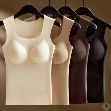 現貨🔥新一代鎖溫羊毛蠶絲內搭背心 發熱背心 暖腹設計 無痕內搭 四色可選 冬季必備 保暖神器