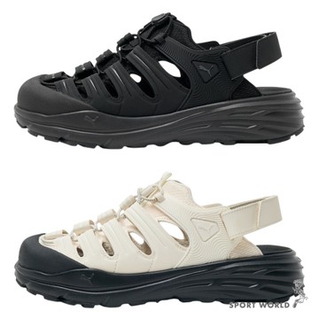 Puma 涼鞋 拖鞋 男鞋 女鞋 Hypnotic Ventra 黑/米白【運動世界】40438101/40438102