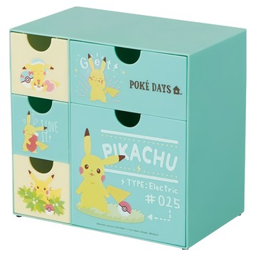 Skater 五格小物收納抽屜 18.3 x 11 x 17.5cm  POKEMON  1個