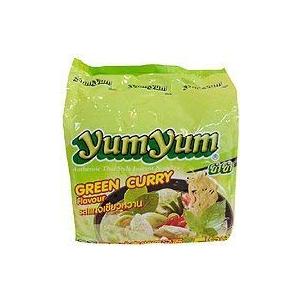 トムヤムインスタントラーメン　グリーンカレー味　ヤムヤムYUMYUM GREEN CURRY 5個入り