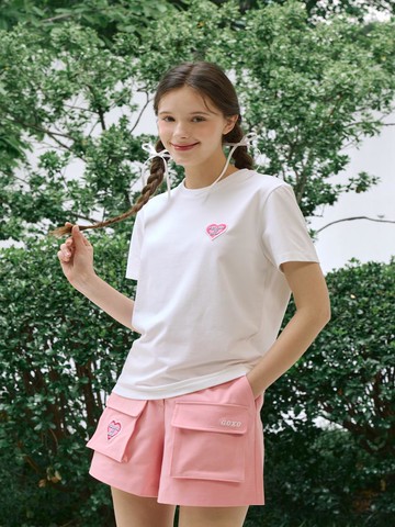 Go XO Polling In Golf Spandex Round T-Shirt White