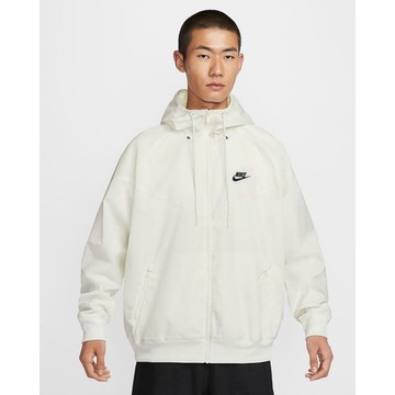 NIKE 耐吉 男休閒外套-米白色 AS M NK WVN LND WR HD JKT-DA0002135