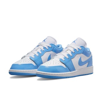 Nike Air Jordan 1 Low SE 漆皮 北卡藍 GS AJ1 經典 撞色 休閒鞋 大童鞋 FZ3929-
