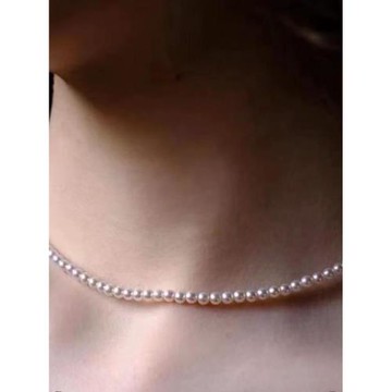 天然AKbaby珍珠項鏈經典配飾鎖骨鏈可調節真珍珠項鏈女款高品質