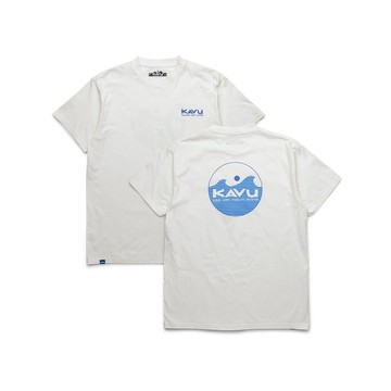 【KAVU】Waves 經典Logo有機棉短袖T恤 男款 白色 #8140