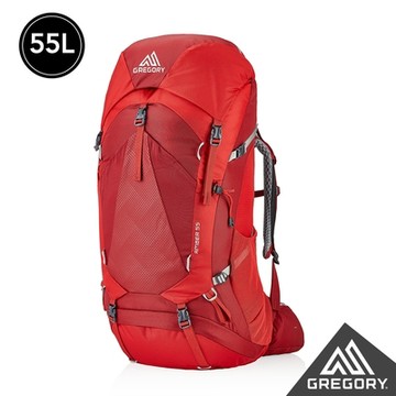 Gregory 官方旗艦 女 55L AMBER登山背包 火鶴紅