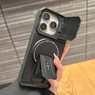 i17 鎧甲防摔 隱形支架 磁吸手機殼 適用於 iPhone 17 16 15 14 13 12 Pro max 保護殼