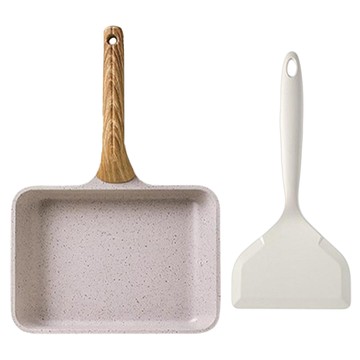 HVIK 電磁爐適用 長方形玉子燒鍋 + 鍋鏟組  1組  35cm