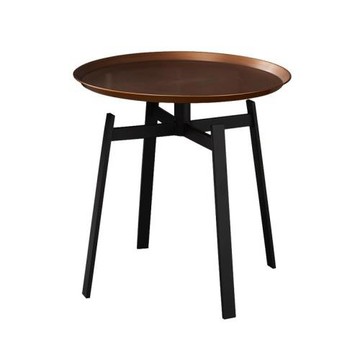 現貨包郵意式創意時尚簡約仿古銅輕奢小圓角茶邊幾桌子husk table