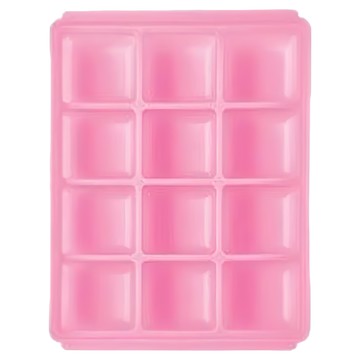 tgm 馬卡龍 白金矽膠副食品冷凍儲存分裝盒  適用微波爐/洗碗機/冰箱  粉色  1個  25ml