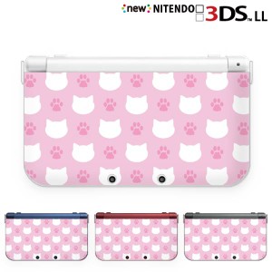 new ニンテンドー 3DS LL ケース カバー 3DSLL Nintendo ドット ねこ