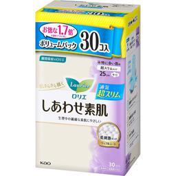 花王 Laurier 幸福素肌 超薄透氣量感包 特多量日用25cm 有護翼 30片