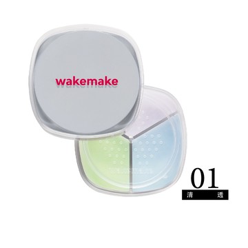WAKEMAKE唯可魅 定妝亮顏3色蜜粉-01清透
