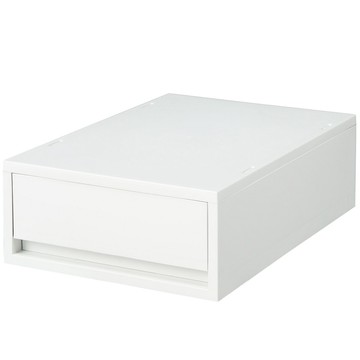 MUJI PP盒淺型(正反疊)_白灰