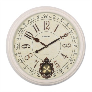 /麗盛/大號圓形歐式客廳掛鐘/石英鐘表/韓式餐廳掛表擺鐘8149