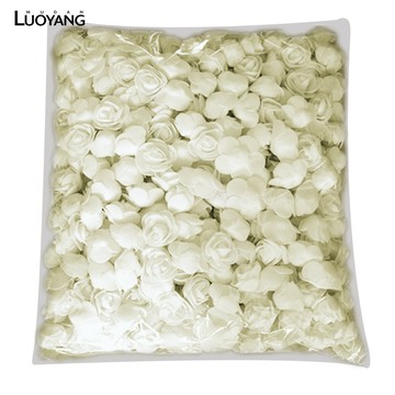 洛陽牡丹 500pcs仿真花pe玫瑰花朵 3cm泡沫花頭 diy手工泡沫熊棒棒糖材料