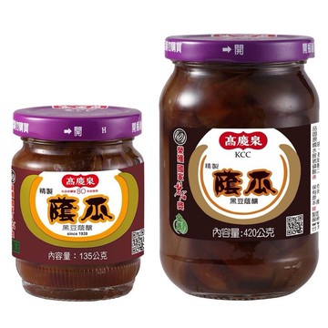 高慶泉 蔭瓜 135g / 420g 醬菜 醬瓜 脆瓜 清粥小菜 罐頭 醃製罐頭