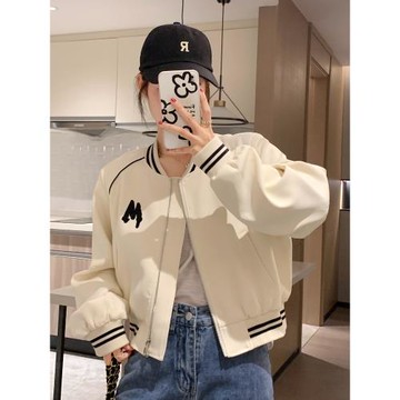 短款棒球服外套女小個子2025秋季新款高級感休閑寬松百搭夾克上衣
