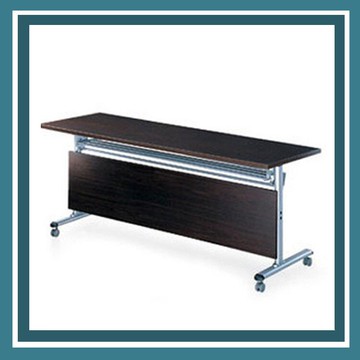 【屬過大商品，運費請先詢問】辦公家具 FCT-1560E  黑胡桃木折合式 會議桌 書桌 鐵桌 摺疊 臨時 活動