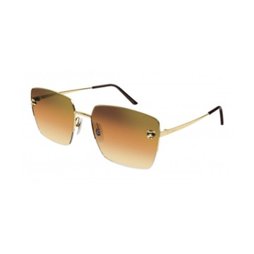 Cartier Eyewear Ct0333s003 Gold Gold Orange