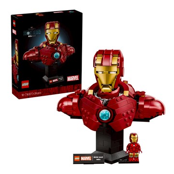 LEGO 樂高 漫威系列 鋼鐵人 MK4 半身像 Iron Man MK4 Bust 76327 積木模型  1組  混和顏色