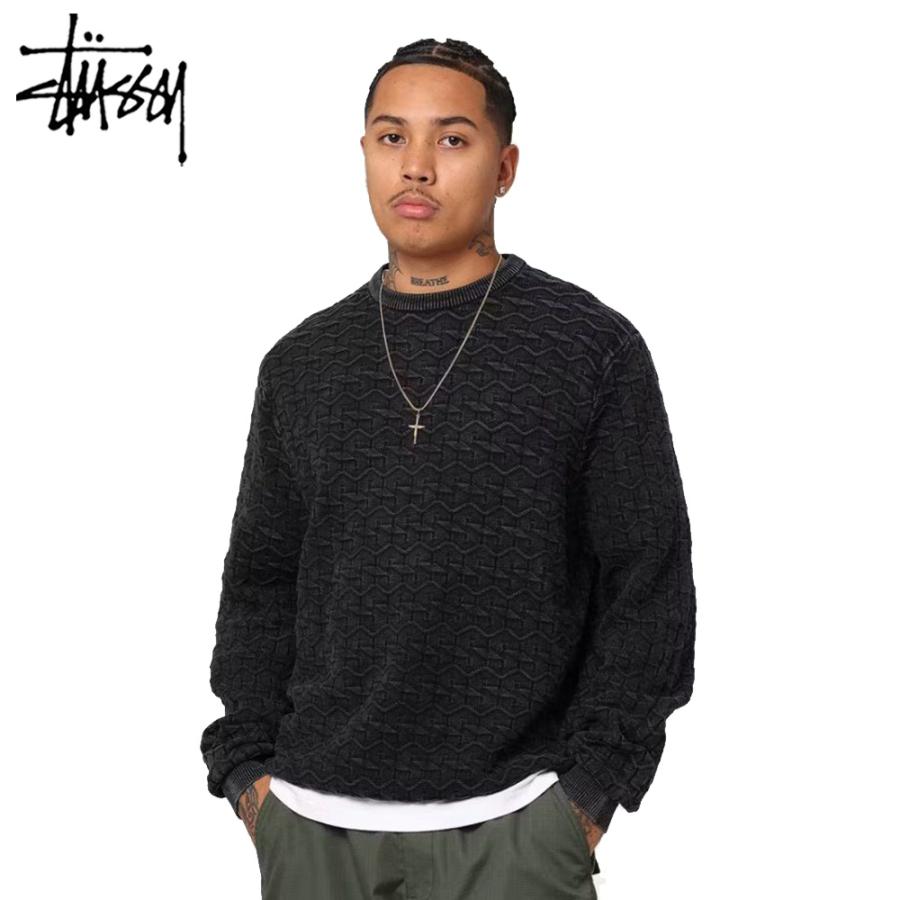 Stussy スウェット ステューシー ニット クルーネック Strand Knit Crewneck ブラック トレーナー メンズ 海外限定  ユニセックス 正規品 ST0M0348 [衣類] | LINEブランドカタログ