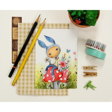 眼球先生 插畫明信片／卡片／小卡／周邊｜愛情想太多 2組選 - A組+B組(23入)