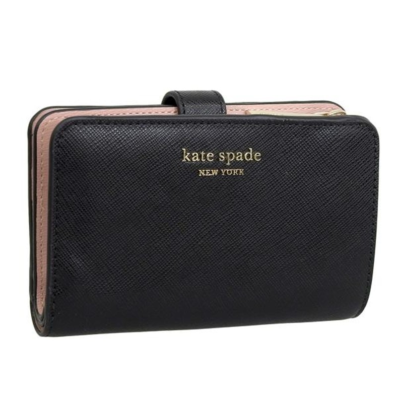 ケイトスペード 財布 レディース 二つ折り財布 折財布 サフィアーノレザー ブラック PWR00279-001 KATE SPADE |  LINEブランドカタログ