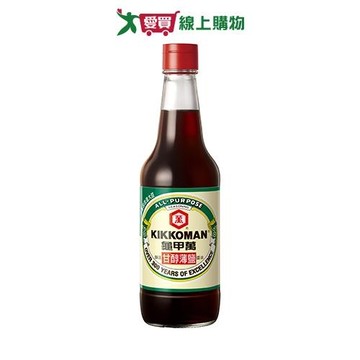 龜甲萬甘醇薄鹽醬油(釀造)500ml【愛買】