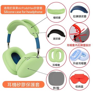 臺灣出貨  免運  適用於蘋果AirPods Max耳機保護套 頭梁套 蘋果AirPods Max2耳帽套硅膠透明殼