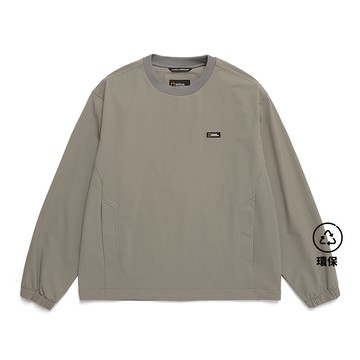 男女同款 ARCHELON 平織長袖衛衣 - 卡其色