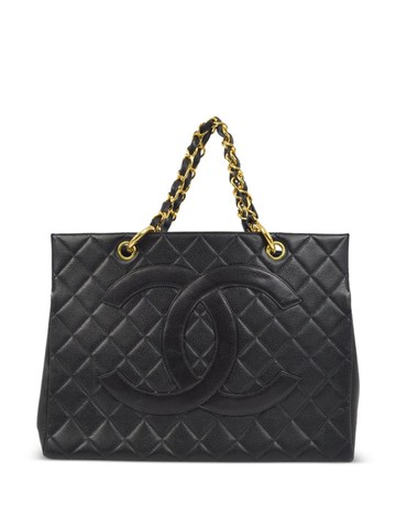 CHANEL Pre-Owned - 1997 Grand Timeless tote bag - women - Caviar Leather - One Size - Black