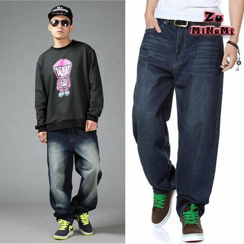 送料無料 デニムパンツ 極太 ジーンズ メンズ パンツ デニム ルーズフィット B系 Hiphop ヒップホップ バギーパンツ ストリート 代 30代 40代 10色 通販 Lineポイント最大0 5 Get Lineショッピング
