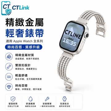 不鏽鋼手鐲款 散熱透氣錶帶 適用 Apple Watch 11 10 9 8 7 SE 蘋果金屬錶帶 42mm 46mm