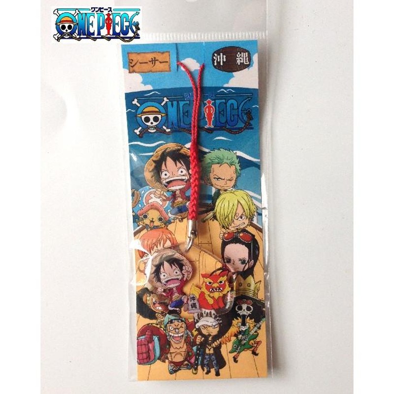 ストラップ ONE PIECE ワンピース ルフィ シーサー ご当地グッズ