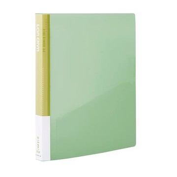 連勤LAN CHYN PP果凍色三孔圓夾/LC-8001/小背寬/綠