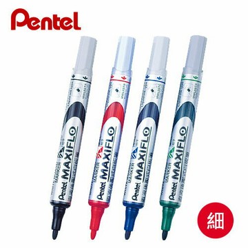 飛龍 Pentel 後壓式白板筆 MWL5S (1.5mm) 細圓頭【APP滿額下單4%點數(單一帳號最高1000點)】7/31止