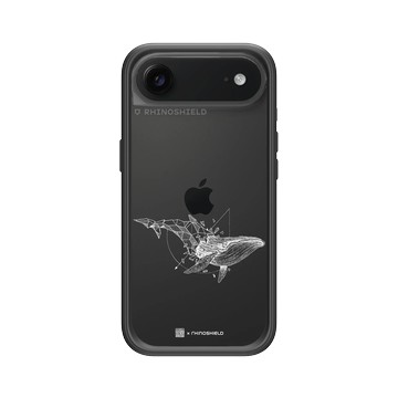 iPhone Air Mod NX -邊框背蓋組合 (相機按鈕) 黑 - Kerby Rosanes - 鯨魚 - 白