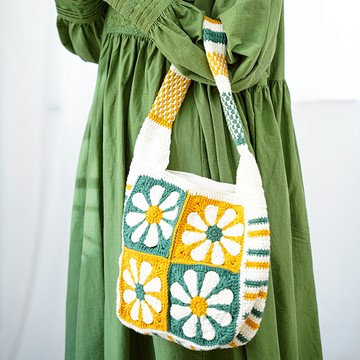 編織花朵文藝手提包24417