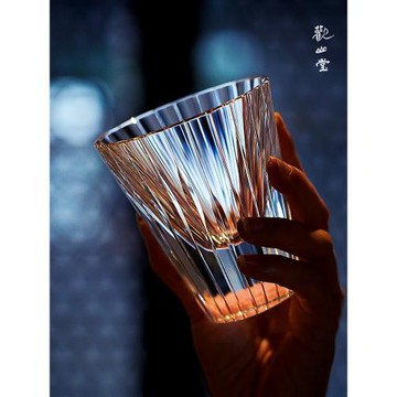 (免運)高級感K9水晶玻璃杯無鉛星閃手工刻花高檔洋酒杯威士忌酒杯禮物杯